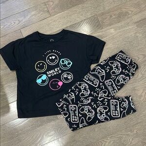 Girls Smiley World T-Shirt & Jellifish Kids pants Set